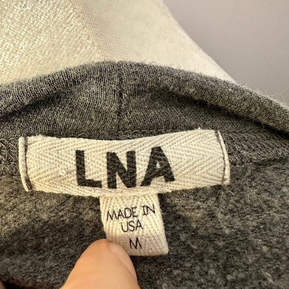 LNA Gray Bell Wide Sleeve Soft Stretch Made in USA Sweater Medium - Picture 6 of 7